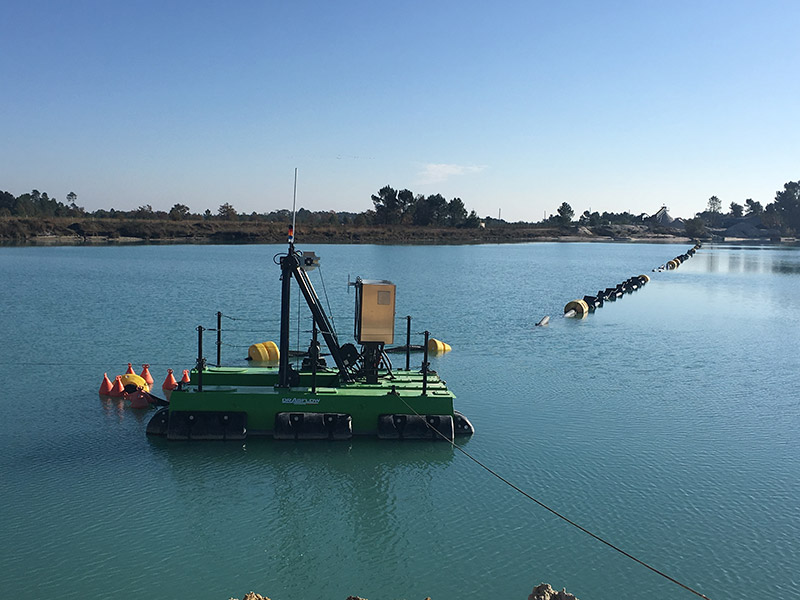 Dragage automatisé à la Sablière de Meilhan